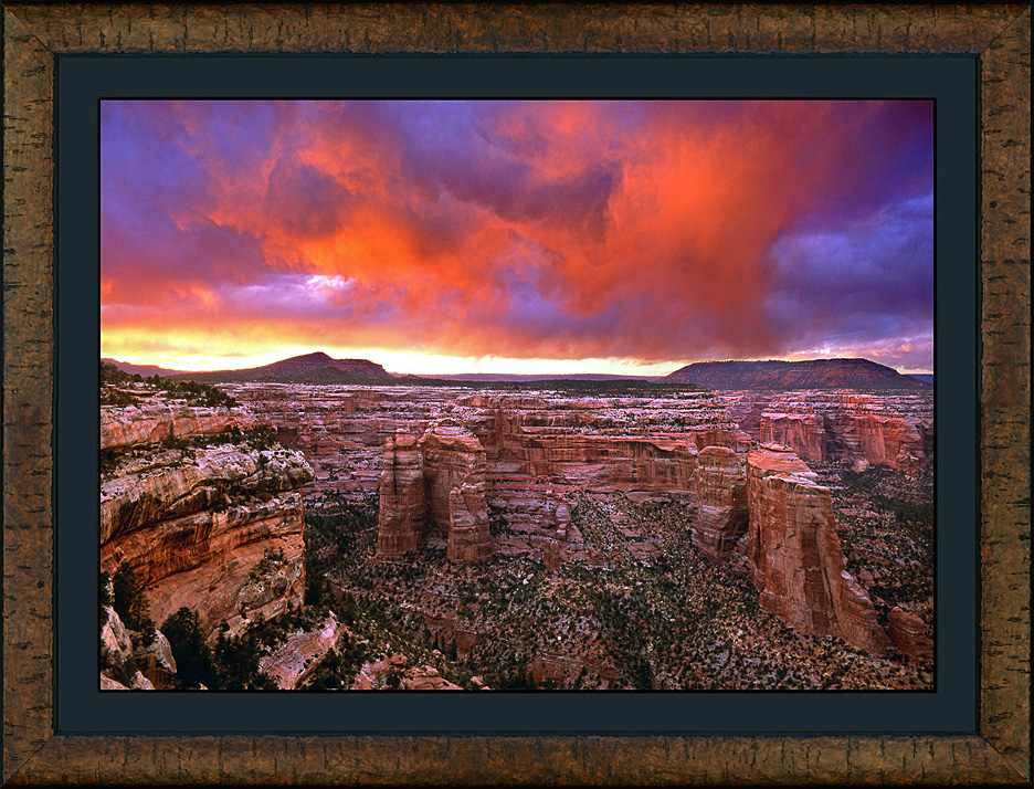 framed canyon colours