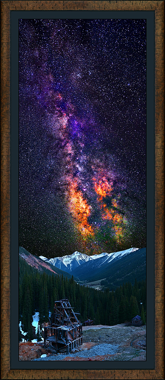 framed pan bear galaxy