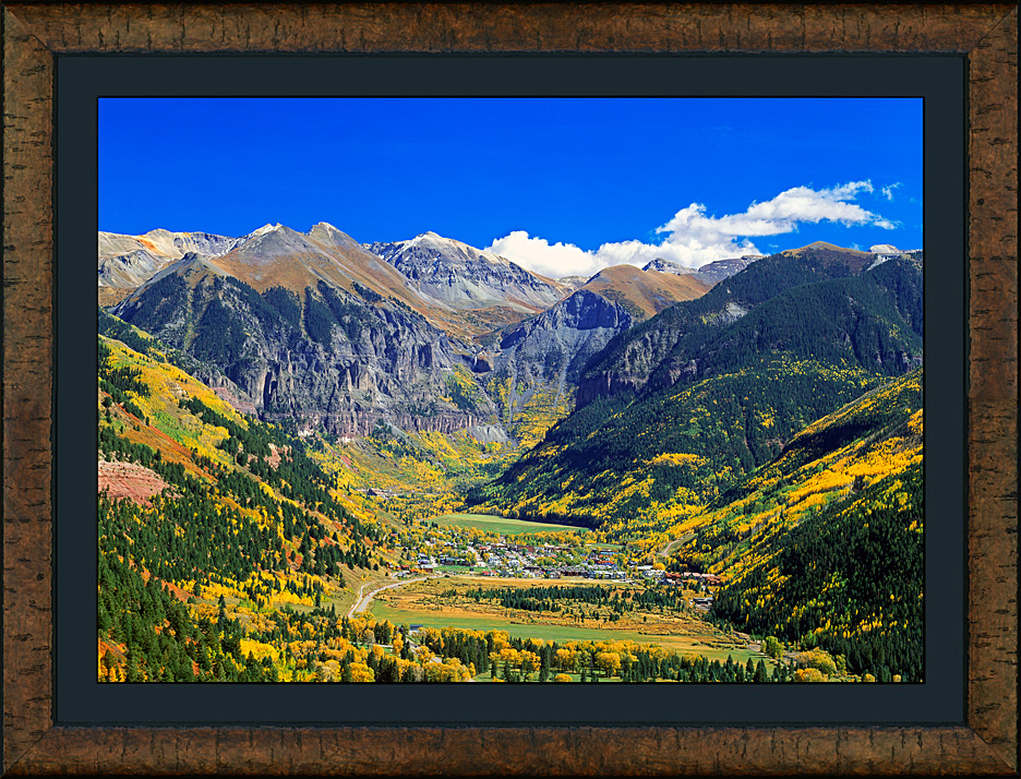 framed autumn in box canyon - roma