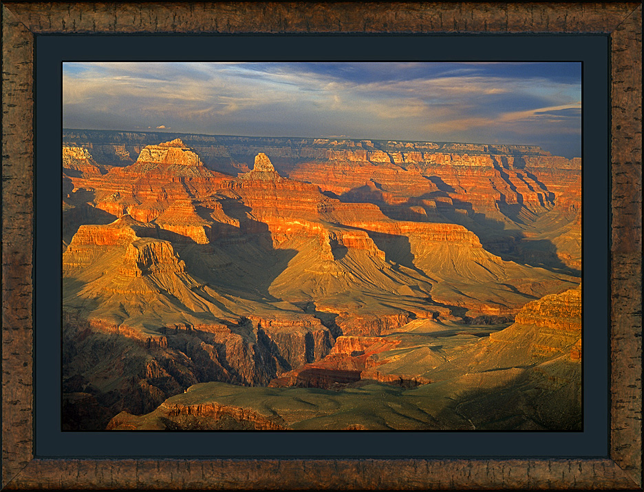 framed grand canyon afternoon