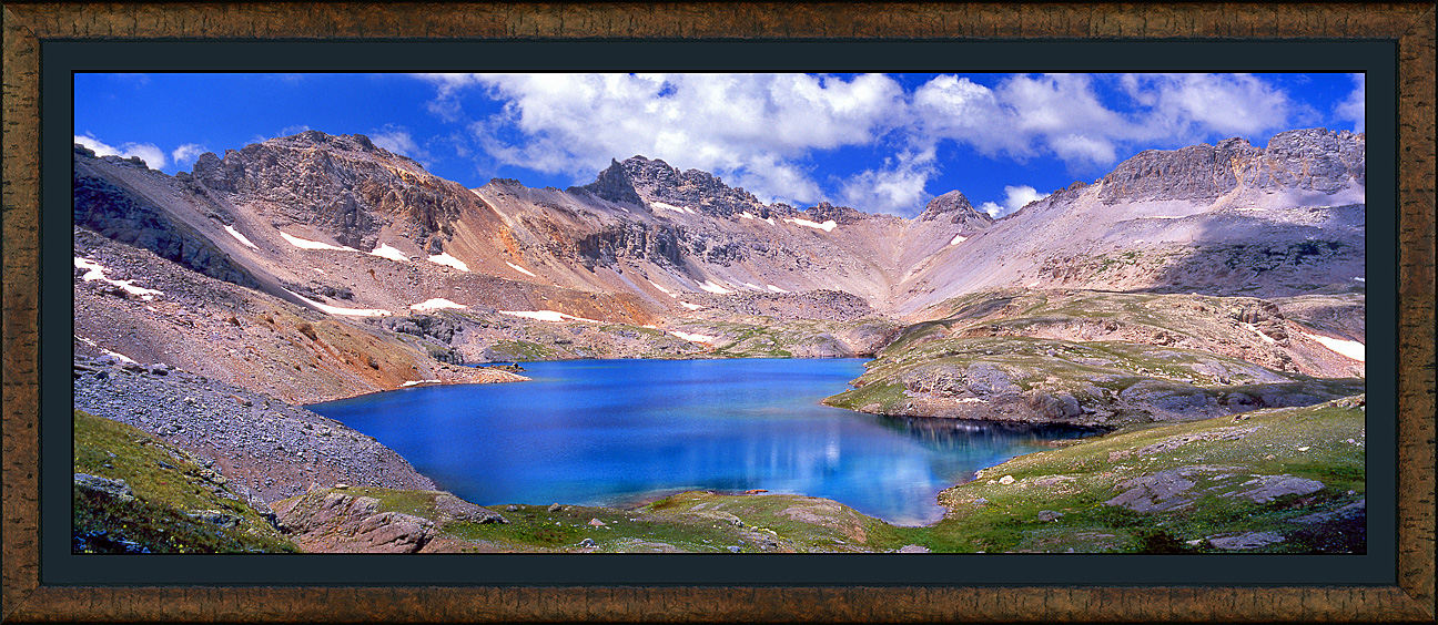 framed pan columbine lake