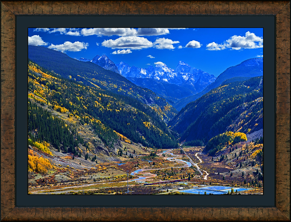 framed canyon autumn