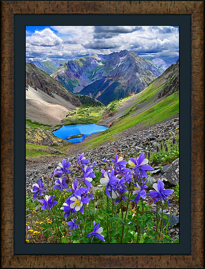 Framed Hematite Bouquet