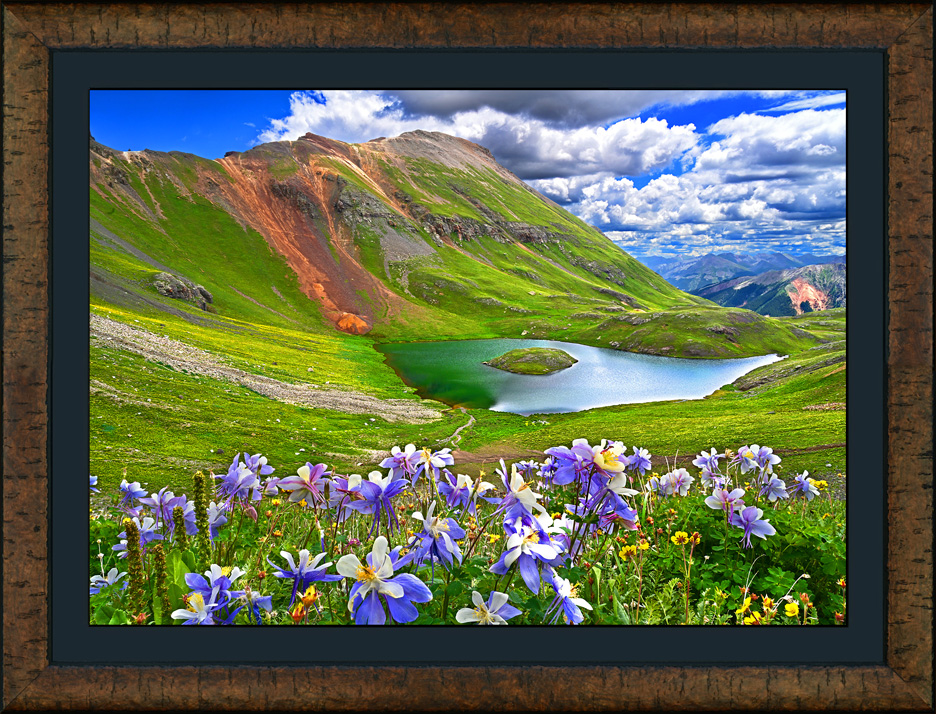 framed island bouquet