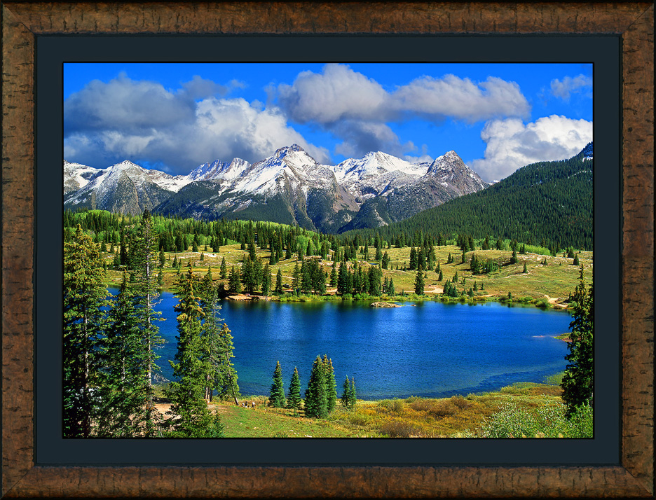 framed molas lake summer